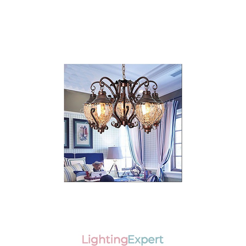 Retro European Pastoral Ancient Lron Chandelier