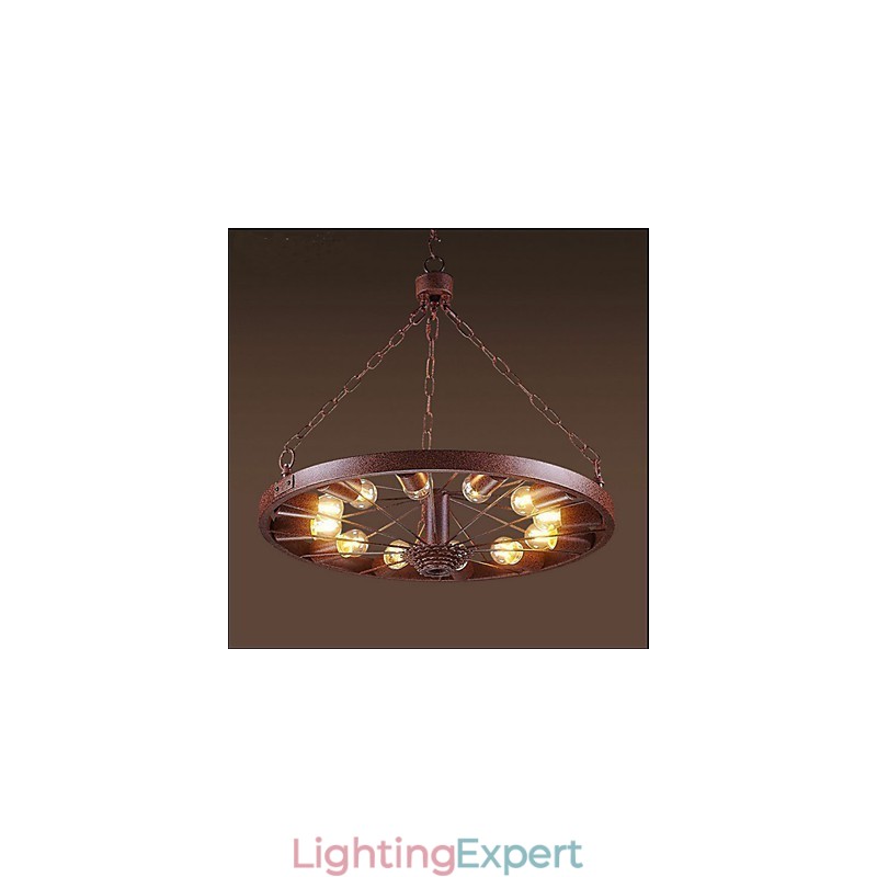 Retro Wheel Pendant To do The Old Industrial Hanging Lamp