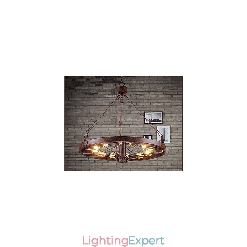 Retro Wheel Pendant To do The Old Industrial Hanging Lamp