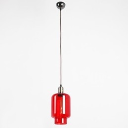 Modern Plating Glass 1 Light Pendant