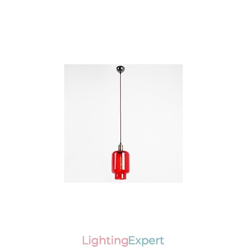 Modern Plating Glass 1 Light Pendant