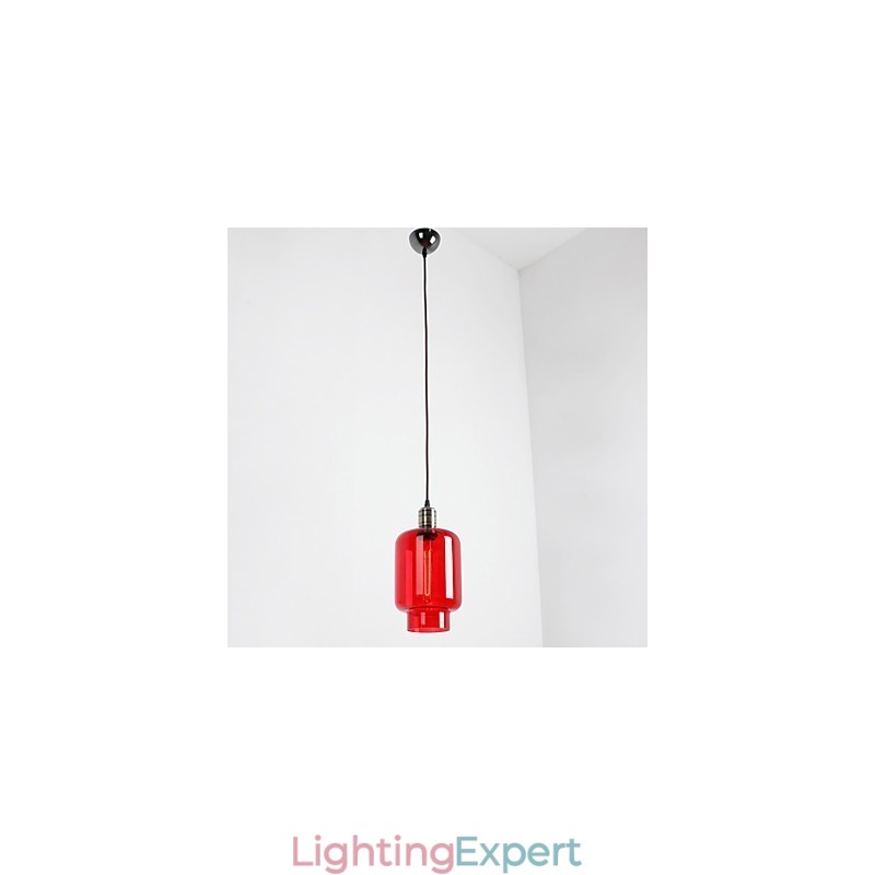 Modern Plating Glass 1 Light Pendant