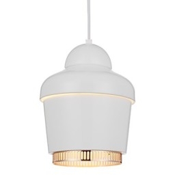 Pendant Lamp 1 Light Modern Simplicity Golden Chrome Black White Carbon Steel Metal Chandelier