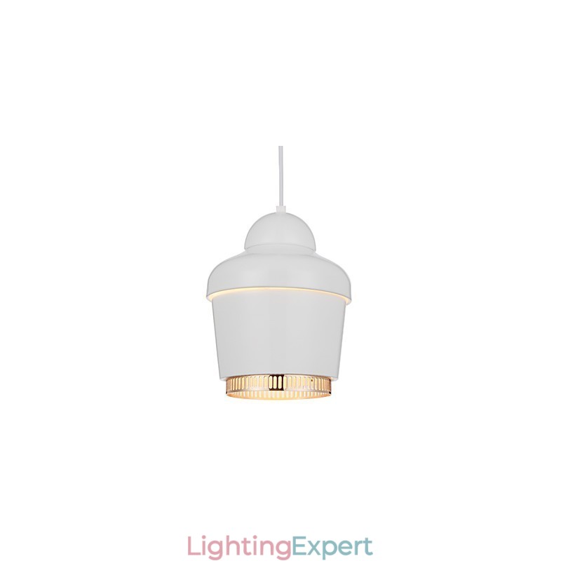 Pendant Lamp 1 Light Modern Simplicity Golden Chrome Black White Carbon Steel Metal Chandelier