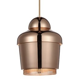 Pendant Lamp 1 Light Modern Simplicity Golden Chrome Black White Carbon Steel Metal Chandelier