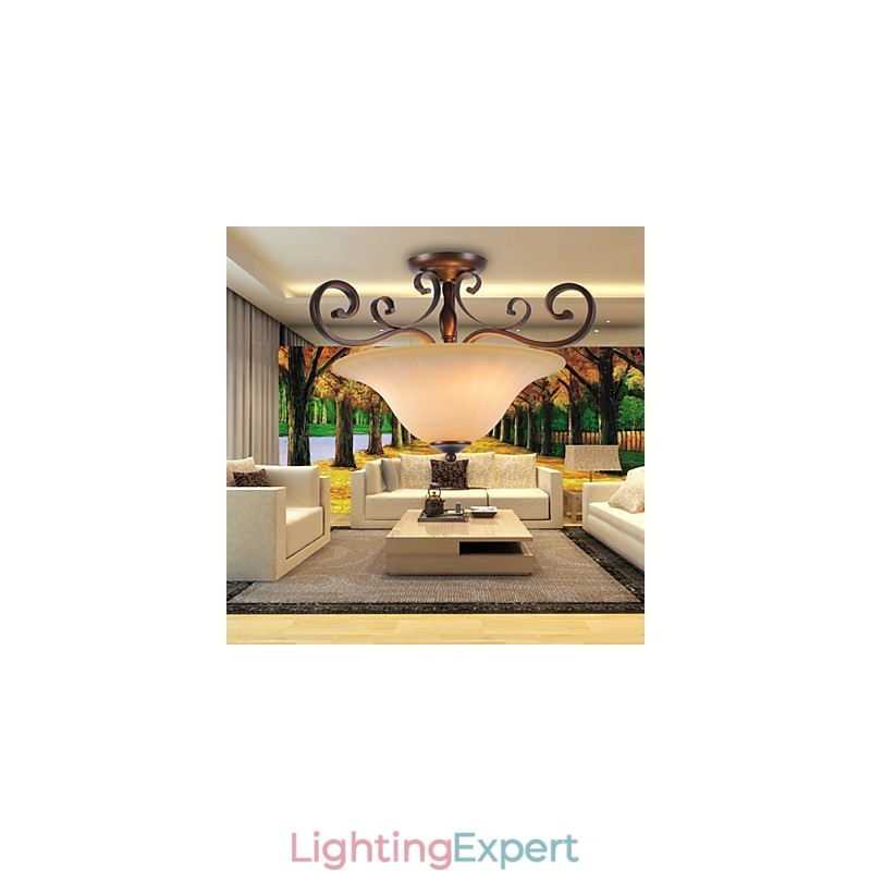 5 Vintage Mini Style Painting Metal Pendant Light