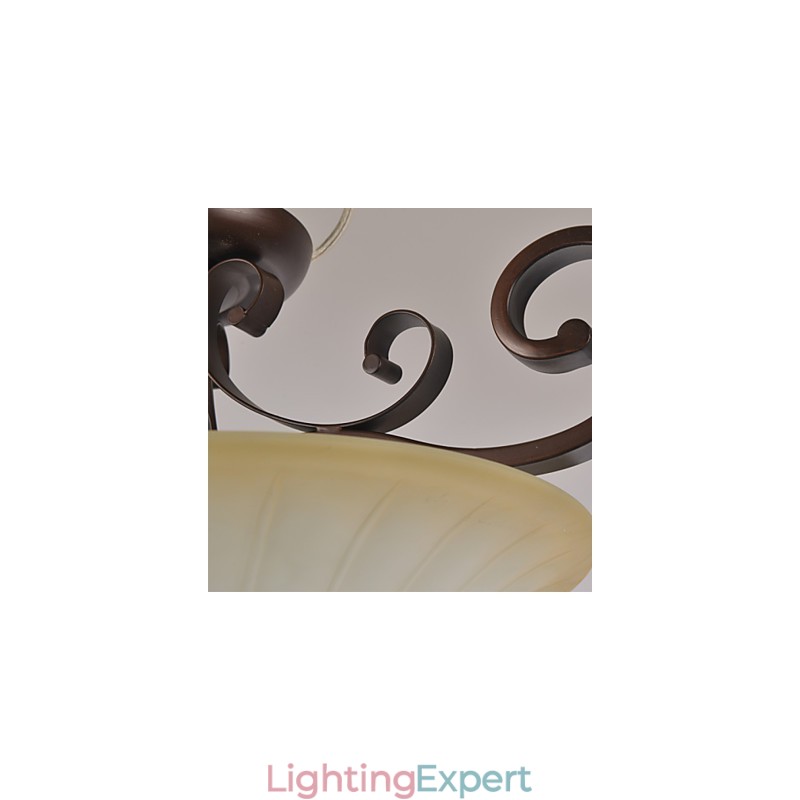 5 Vintage Mini Style Painting Metal Pendant Light