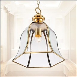 American Country Small Pendant all Copper Single Glass