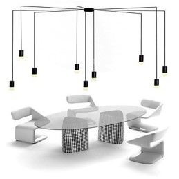 Northern Europe Contracted And Geometric Cord design Pendant Light