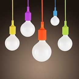 Mini Pendant 1 Light Modern Minimalist Silicone Candy Colors