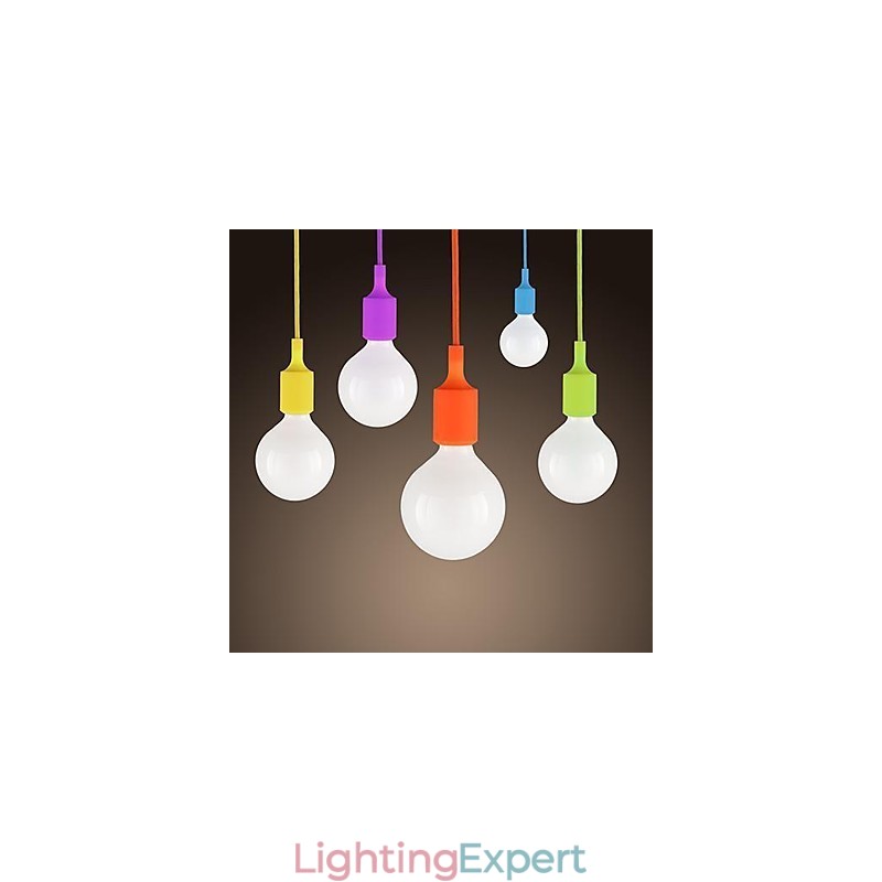 Mini Pendant 1 Light Modern Minimalist Silicone Candy Colors