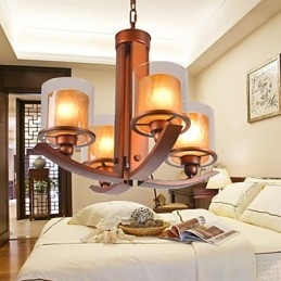 Traditional Classic Retro Mini Style Painting Metal Chandelier