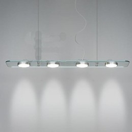 Restaurant Desk Lamp Rectangular Glass