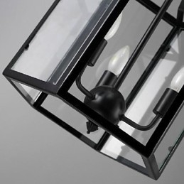 Traditional Classic Vintage Retro Lantern Country Mini Style Painting Metal Pendant Light Dining
