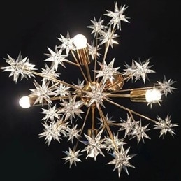 Creative Spark Wrought Iron Ball Stars Droplight Atmosphere