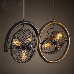 Retro Industrial Wind lamp fan pendant lamp American style