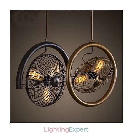Retro Industrial Wind lamp fan pendant lamp American style Retro Industrial Wind lamp fan pendant lamp American style