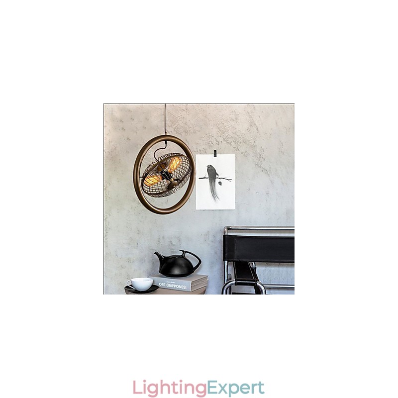 Retro Industrial Wind lamp fan pendant lamp American style