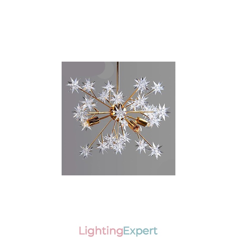 Creative Spark Wrought Iron Ball Stars Droplight Atmosphere