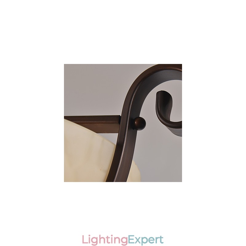 Rustic Lodge Vintage Mini Style Painting Metal Pendant Light