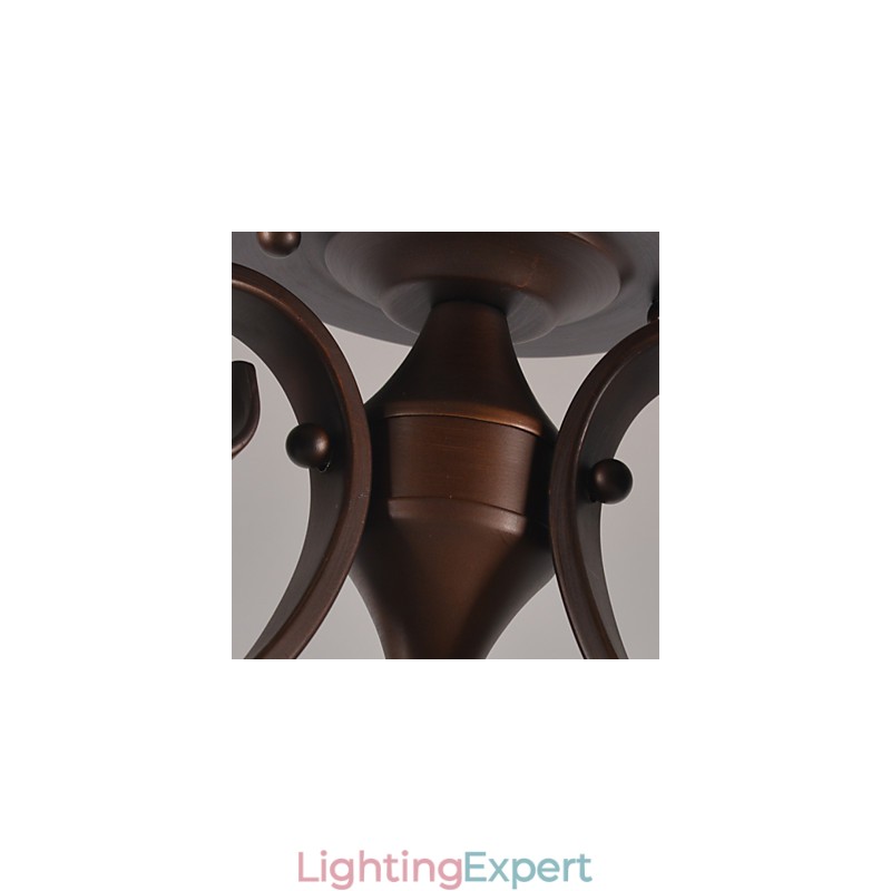 Rustic Lodge Vintage Mini Style Painting Metal Pendant Light