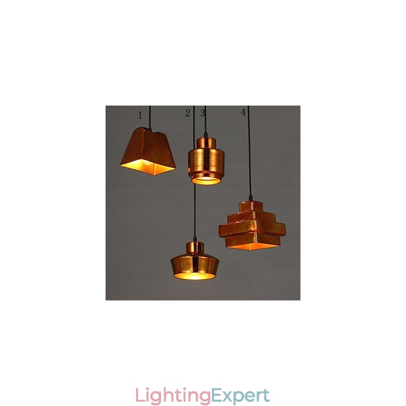 American Country Retro Glass Chandelier Rusty Sitting Droplight
