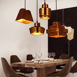 American Country Retro Glass Chandelier Rusty Sitting Droplight