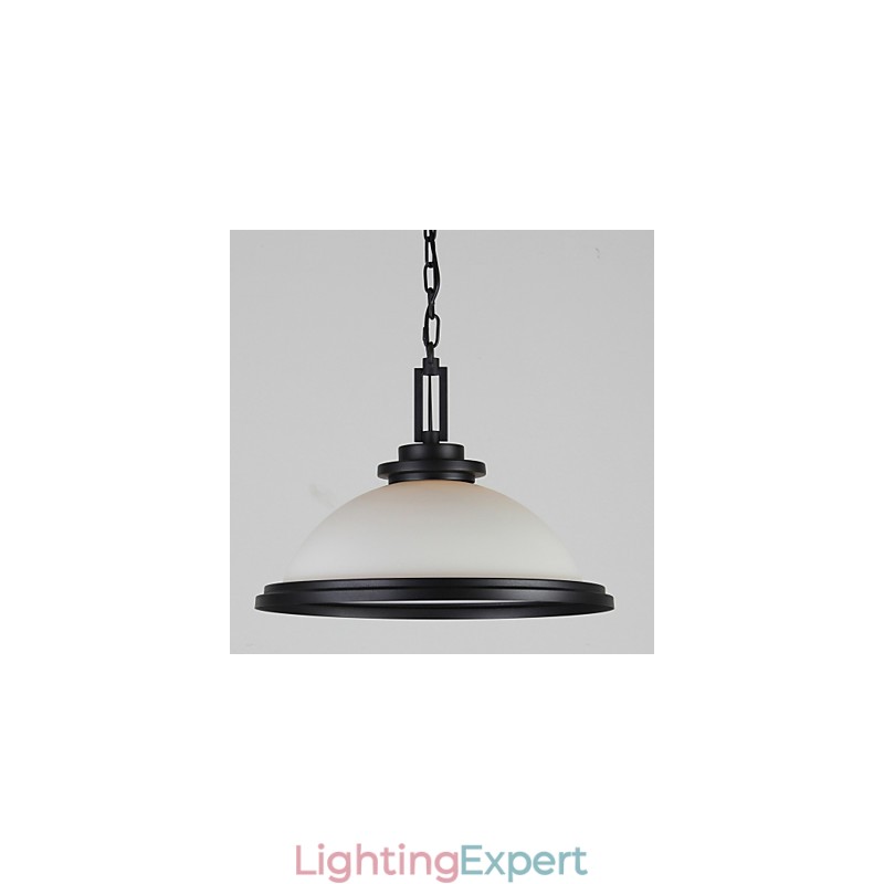 Pendant Lights Rustic Lodge Metal Painting Black