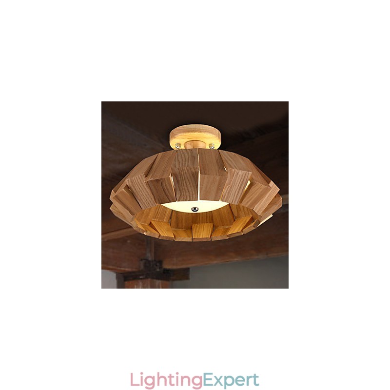 Modern Contemporary Country Mini Style Others Wood Bamboo Pendant Light