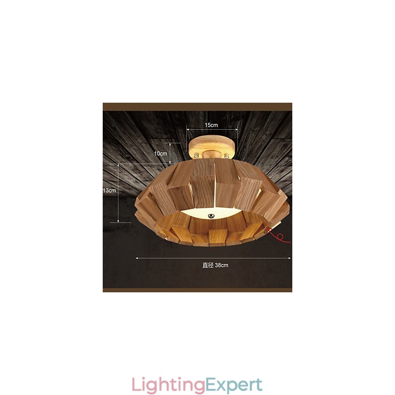 Modern Contemporary Country Mini Style Others Wood Bamboo Pendant Light