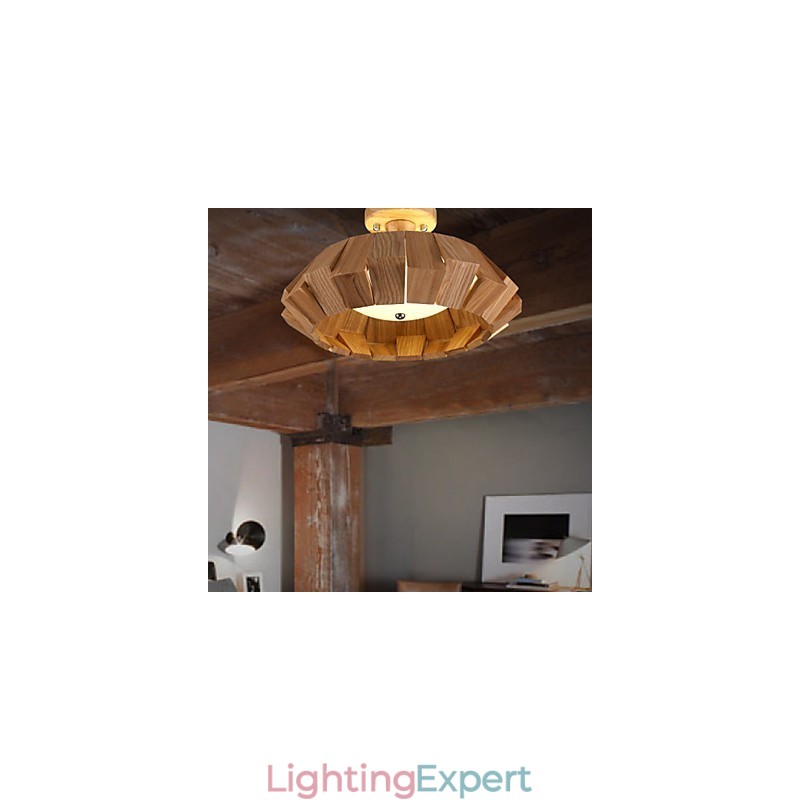 Modern Contemporary Country Mini Style Others Wood Bamboo Pendant Light
