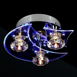 Chandelier Modern Crystal Living 3 Lights