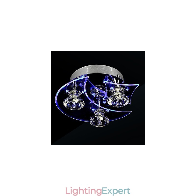 Chandelier Modern Crystal Living 3 Lights