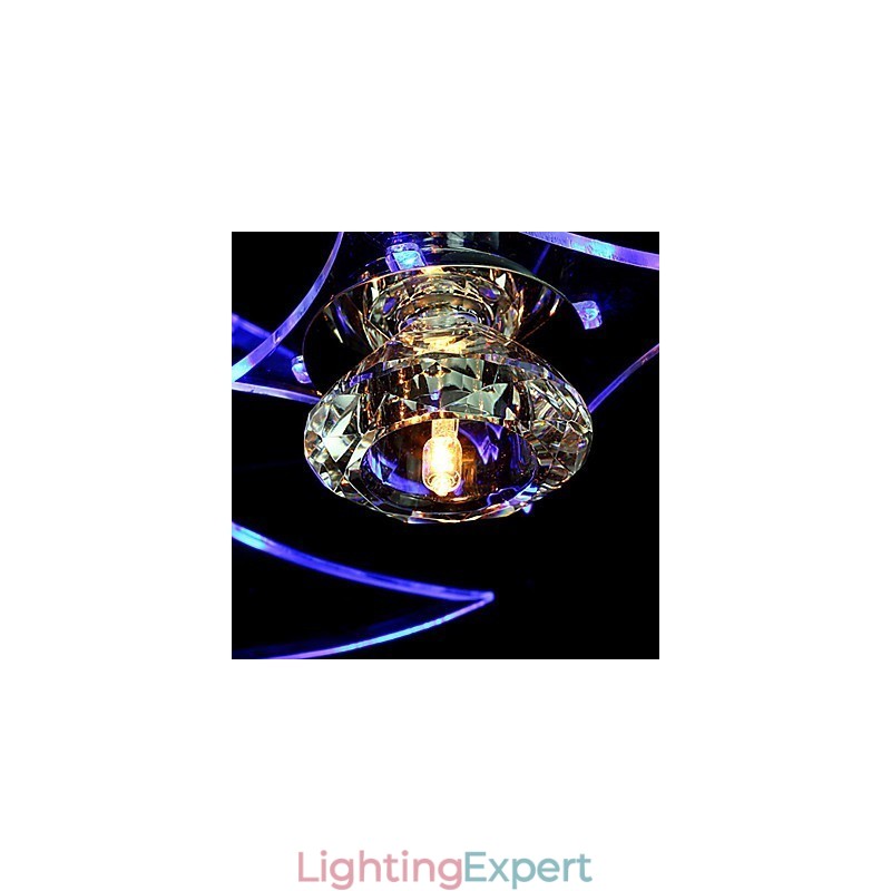 Chandelier Modern Crystal Living 3 Lights