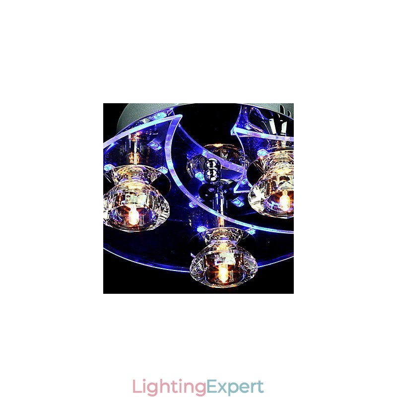Chandelier Modern Crystal Living 3 Lights