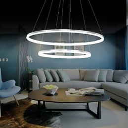 Modern Design Pendant Light 4High Quality Acrylic Double Ring Fit