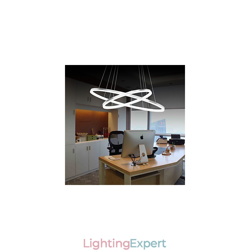 Modern Design Pendant Light 4High Quality Acrylic Double Ring Fit