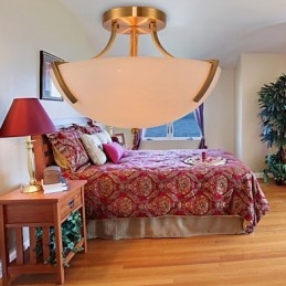 Rustic Lodge Vintage Mini Style Painting Metal Pendant Light