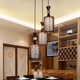 The Cane Makes Up Hand Woven Individuality Creative Arts Droplight Lamp Light