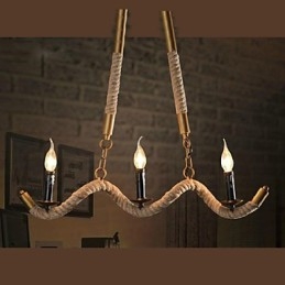 Traditional Classic Vintage Retro Lantern Country Electroplated Metal Pendant Light