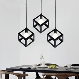 Retro Mini Style Painting Metal Pendant Light