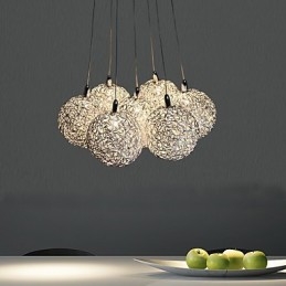 Modern Contemporary Mini Style Electroplated Metal Pendant Light