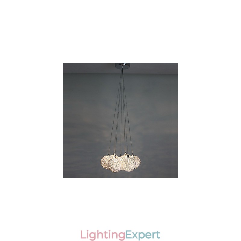 Modern Contemporary Mini Style Electroplated Metal Pendant Light