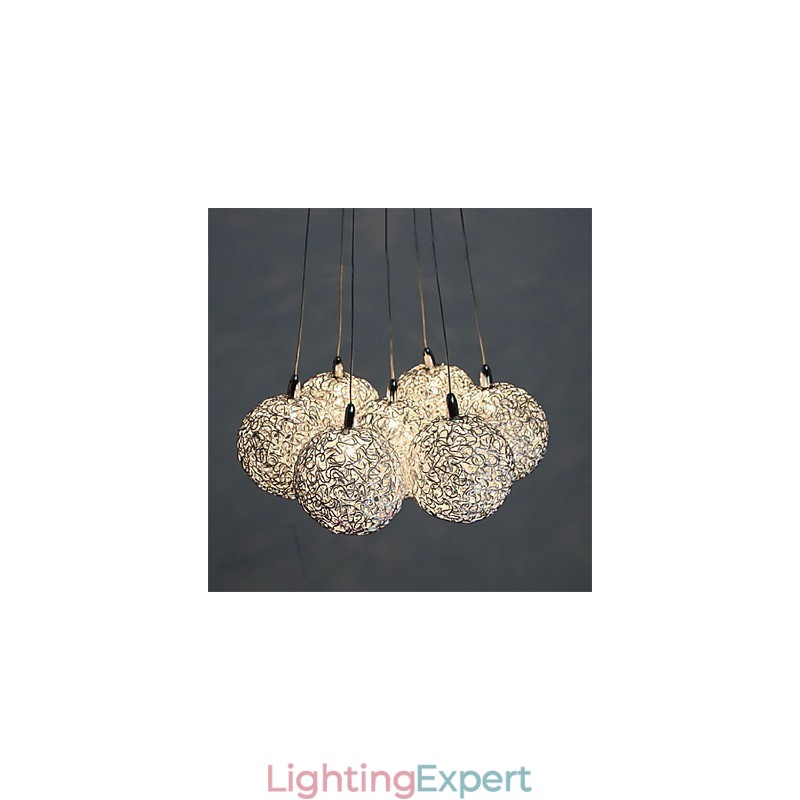 Modern Contemporary Mini Style Electroplated Metal Pendant Light