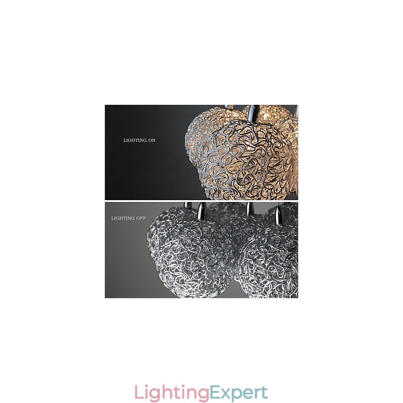Modern Contemporary Mini Style Electroplated Metal Pendant Light