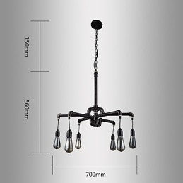 Retro Metal Ceiling Light Cafe