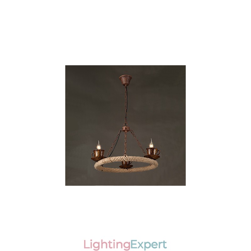 Vintage Country Painting Metal Pendant Light Garage