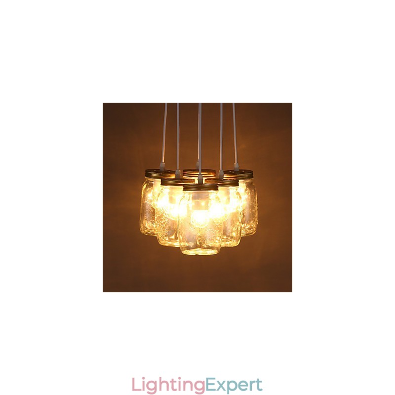 Creative Wishing Bottle Glass Sweet Children Three Droplight Lamp