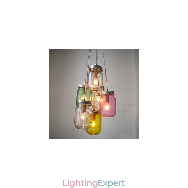 Creative Wishing Bottle Glass Sweet Children Three Droplight Lamp