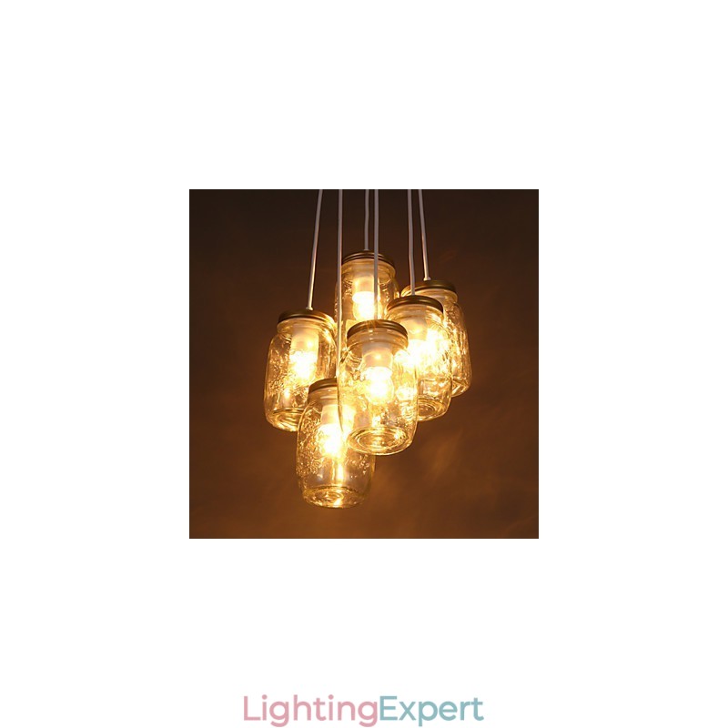 Creative Wishing Bottle Glass Sweet Children Three Droplight Lamp